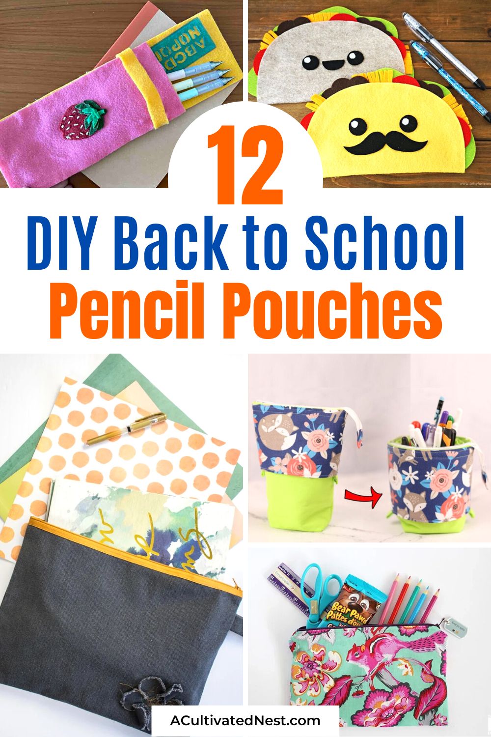 12 Fun Back-to-School Pencil Case DIYs- A Cultivated Nest