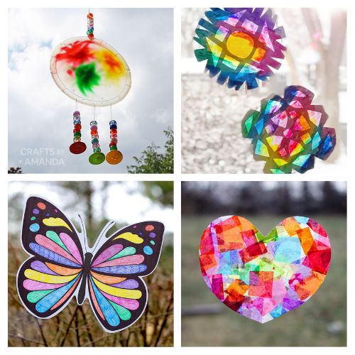 24 Fun Sun Catcher Kids Crafts for All Seasons- Spark your child's creativity with delightful sun catcher crafts for kids! These vibrant and easy-to-make projects will fill your home with colorful light and endless smiles. | #SunCatcherCrafts #KidsCrafts #kidsActivities #summerCrafts #ACultivatedNest