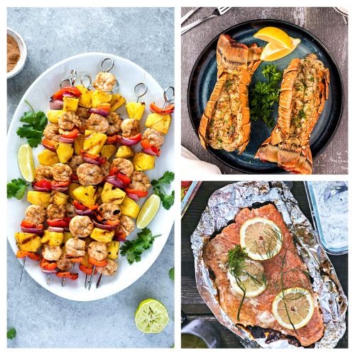 32 Grilled Seafood Recipes to Up Your BBQ Game- Dive into a world of flavor with these delicious grilled seafood recipes! Elevate your BBQ game with mouthwatering dishes that'll make every summer gathering unforgettable. | #GrilledSeafood #BBQRecipes #SummerCookout #recipes #ACultivatedNest