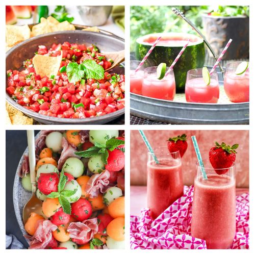 24 Refreshing Watermelon Recipes for Summer- From refreshing coolers to savory treats, discover the magic of watermelon in every bite with these delicious watermelon recipes for summer! | #recipes #summerRecipes #watermelon #summerFood #ACultivatedNest