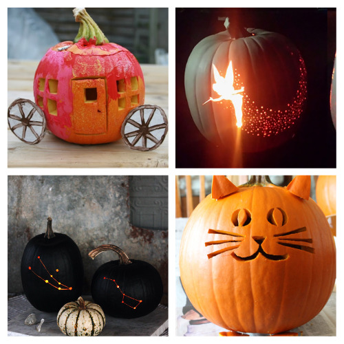 16 Fun Pumpkin Carving and Pumpkin Shaving Projects- Elevate your pumpkin carving game with these unique and creative pumpkin carving ideas! From spooky to whimsical, these pumpkin designs are sure to inspire your Halloween decorations. | #PumpkinCarving #HalloweenDecor #DIYCrafts #pumpkins #ACultivatedNest