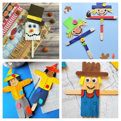 24 Adorable Fall Scarecrow Crafts for Kids- Get crafty this fall with your little ones! Explore adorable scarecrow craft ideas that'll keep your kids entertained all season long. From colorful paper crafts to popsicle stick scarecrows, these projects are perfect for autumn creativity. | #FallCrafts #KidsCrafts #ScarecrowCrafts #kidsActivities #ACultivatedNest
