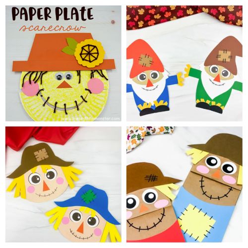 24 Adorable Fall Scarecrow Kids Crafts- Get crafty this fall with your little ones! Explore adorable scarecrow craft ideas that'll keep your kids entertained all season long. From colorful paper crafts to popsicle stick scarecrows, these projects are perfect for autumn creativity. | #FallCrafts #KidsCrafts #ScarecrowCrafts #kidsActivities #ACultivatedNest