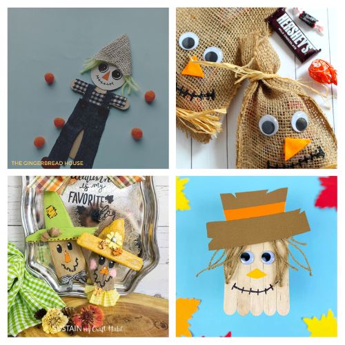 24 Adorable Fall Scarecrow Kids Crafts- Get crafty this fall with your little ones! Explore adorable scarecrow craft ideas that'll keep your kids entertained all season long. From colorful paper crafts to popsicle stick scarecrows, these projects are perfect for autumn creativity. | #FallCrafts #KidsCrafts #ScarecrowCrafts #kidsActivities #ACultivatedNest