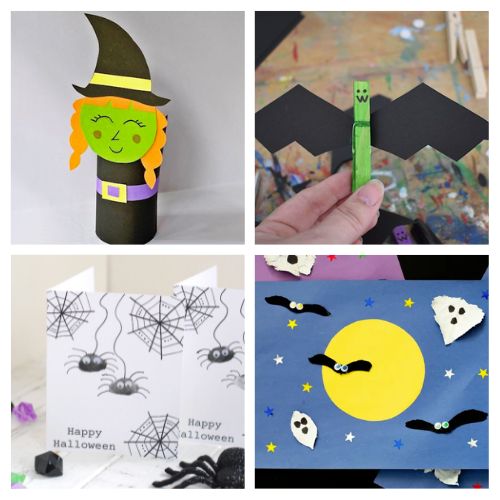 44 Cute Halloween Crafts for Kids- Get ready for spook-tacular creativity! Explore adorable Halloween kids crafts that will keep your little goblins entertained this fall! | #kidsCrafts #kidsActivities #Halloween #HalloweenCrafts #ACultivatedNest