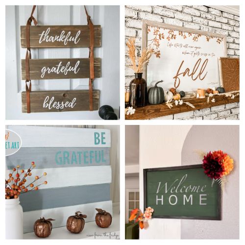 20 Gorgeous DIY Fall Signs- Bring the warmth and beauty of fall into your home with these gorgeous DIY fall signs! From rustic wood to elegant chalkboard designs, these creative autumn-inspired signs will add a cozy touch to your décor! | #DIYFallDecor #AutumnSigns #FallCrafts #DIY #ACultivatedNest