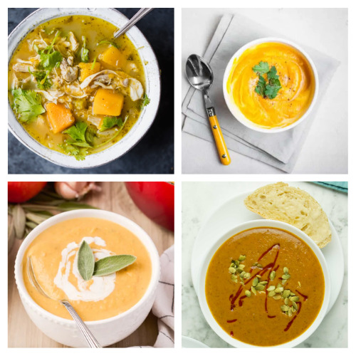 16 Delicious Fall Soup Recipes Using Squash- Savor the flavors of fall with these mouthwatering squash soup recipes. From creamy butternut to savory acorn squash soups, warm up your autumn evenings with these delicious ideas. Perfect for cozy nights in! | #FallRecipes #SquashSoup #ComfortFood #soupRecipes #ACultivatedNest