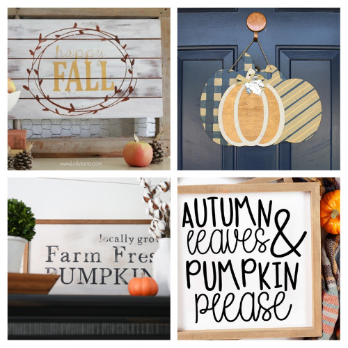 16 Beautiful DIY Fall Signs- Welcome fall with these stunning DIY fall signs! Whether you're decorating your home or creating a cozy atmosphere, these easy-to-make signs will add a touch of autumn charm. | autumn decorating, fall porch signs, fall mantle signs, #FallDecor #DIYProjects #crafts #fallDecorating #ACultivatedNest