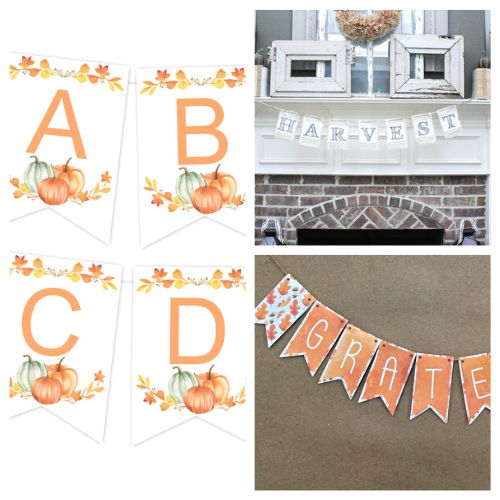 16 Beautiful Free Printable Fall Banners- Add a touch of autumn charm to your space with these stunning free printable fall banners. From rustic to elegant, these banners will transform your décor with fall vibes. | #freePrintables #printable #fall #fallDecorating #ACultivatedNest