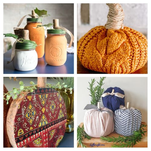 32 Creative Upcycled DIY Pumpkin Projects- Want to decorate with pumpkins, without using actual pumpkins? Check out these ingenious ways to upcycle and repurpose everyday items into frugal pumpkin décor! | #Upcycling #PumpkinProjects #fallDecor #diyProjects #ACultivatedNest