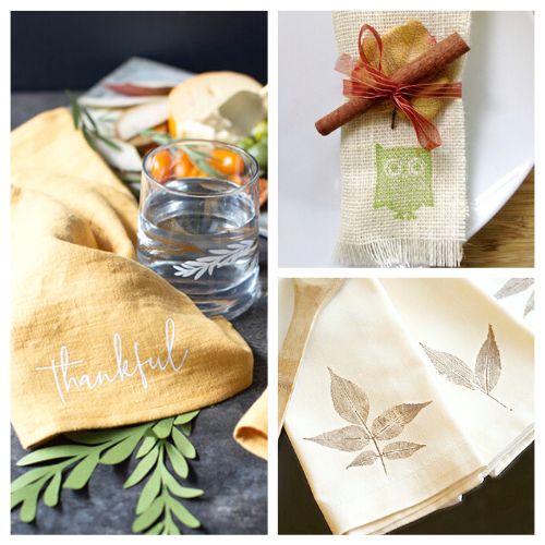 16 Cute DIY Napkins for Fall- Transform your autumn table with these adorable DIY napkins for fall! Discover sewing tips and creative ideas to add warmth and charm to your autumn gatherings. Perfect for cozy dinners or Thanksgiving feasts. } #FallDIY #NapkinCrafts #AutumnTableDecor #sewingProjects #ACultivatedNest