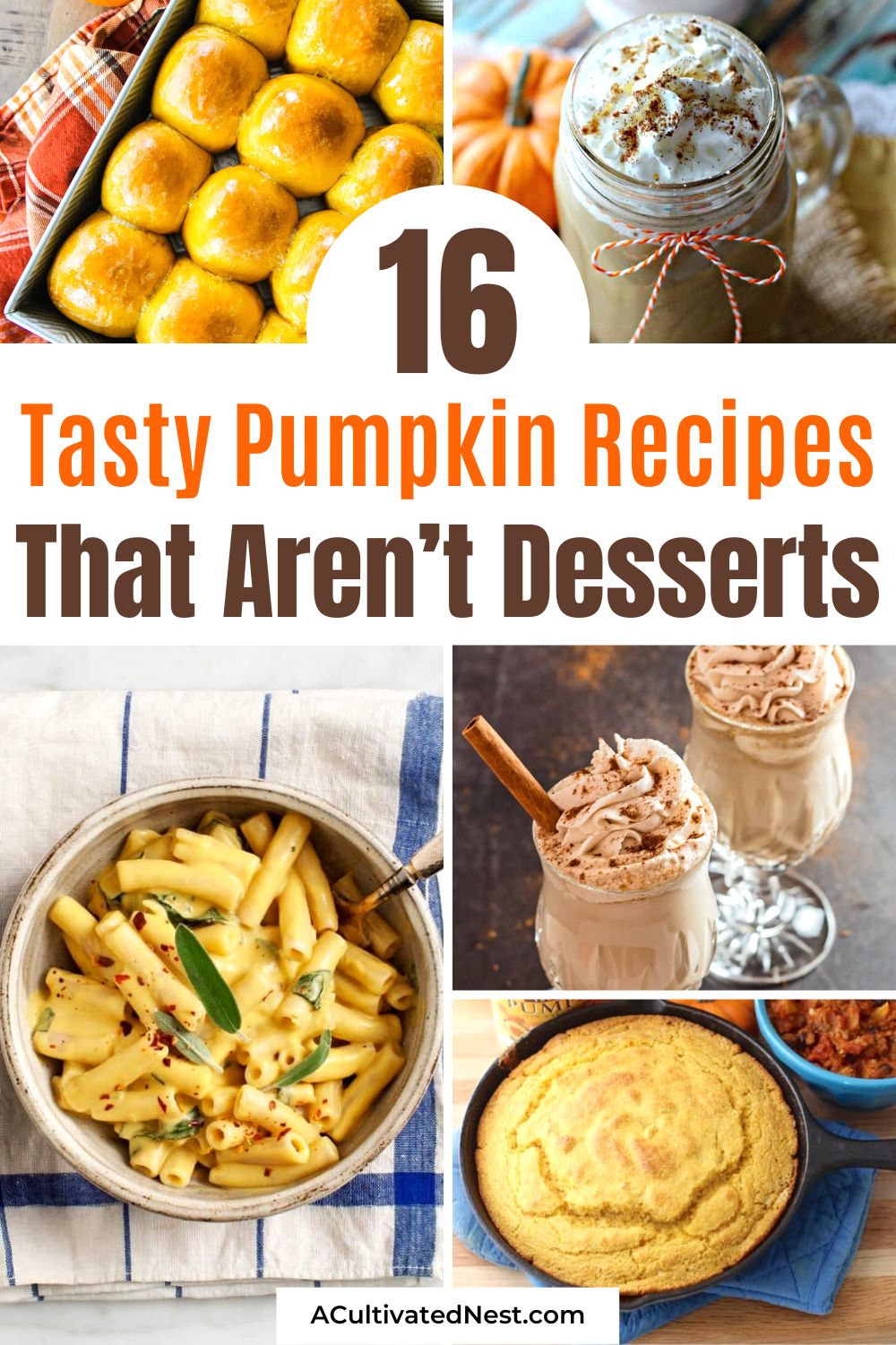 16 Delicious Pumpkin Recipes That Aren't Desserts- Craving more than just pumpkin spice? These savory pumpkin dishes are the answer! Discover delightful pumpkin recipes to infuse your fall with a burst of pumpkin flavor – perfect for cozy dinners and gatherings. | #dinnerRecipes #pumpkin #Thanksgiving #recipeIdeas #ACultivatedNest