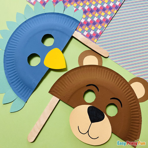 Silly Paper Masks - Easy Peasy and Fun