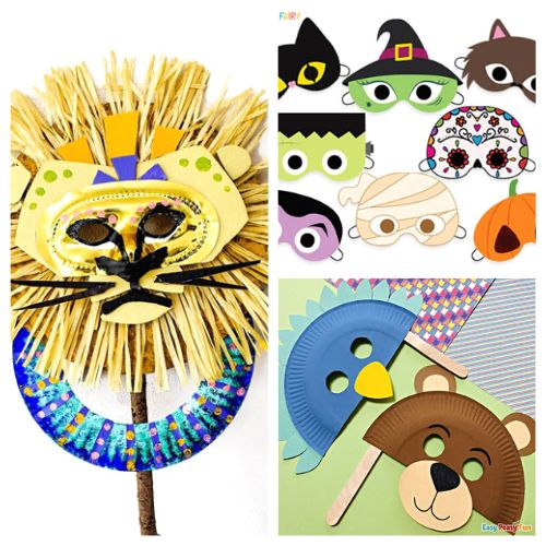 DIY Paper Plate Animal Masks 