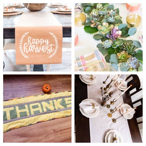 12 Gorgeous DIY Table Runners and Tablecloths for Thanksgiving- Set a Thanksgiving table to remember! Explore stunning DIY table runners and tablecloths that will elevate your holiday decor. Get creative and add a touch of elegance to your Thanksgiving feast! | #Thanksgiving #diyProjects #sewingProjects #Thanksgiving #ACultivatedNest