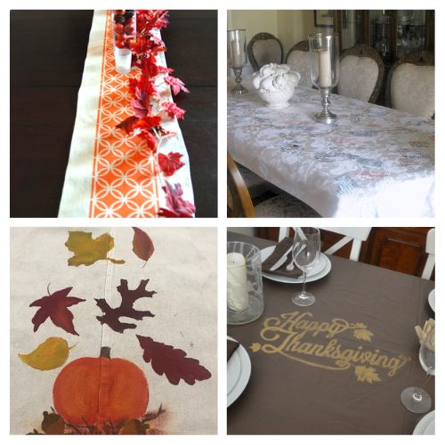 12 prachtige doe-het-zelf-tafelkleden en tafellopers voor Thanksgiving - Zet een Thanksgiving-tafel om nooit te vergeten!  Ontdek prachtige doe-het-zelf-tafellopers en tafelkleden die uw vakantiedecor naar een hoger niveau tillen.  Wees creatief en voeg een vleugje elegantie toe aan je Thanksgiving-feest!  |  #Thanksgiving #diyProjects #sewingProjects #Thanksgiving #ACultivatedNest