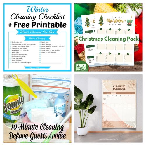 12 Free Printable Holiday Cleaning Checklists- Simplify your holiday cleaning with our collection of free printable holiday cleaning checklists! Stay organized and stress-free during the festive season with these handy printables! | #HolidayCleaning #Printables #CleanHome #cleaningTips #ACultivatedNest