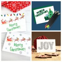16 Beautiful Free Printable Christmas Cards- A Cultivated Nest
