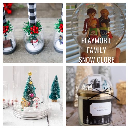 16 Festive DIY Snow Globes- Make your own fun and festive snow globes this winter with these cute DIY snow globe crafts! These make lovely DIY gifts! | #snowglobes #DIY #crafting #diyGift #ACultivatedNest