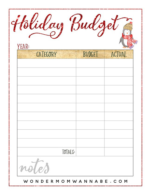 8 Free Printable Holiday Budget Planners- Stay organized and stress-free this holiday season with our collection of free printable holiday budget planners! From Christmas shopping to savings tracking, these printables have you covered. | frugal living, holiday planning, #HolidayBudget #PrintablePlanners #budgeting #freePrintables #ACultivatedNest