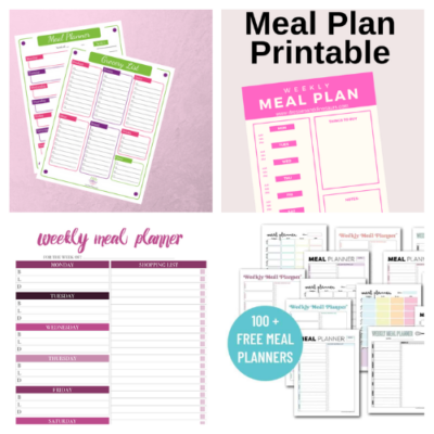 20 Free Printable Menu Planners- A Cultivated Nest