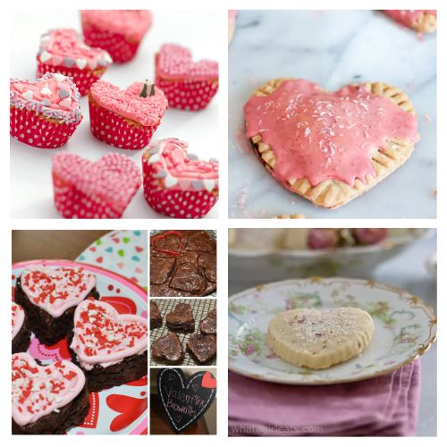 40 Cute Valentine's Day Heart Treats- Indulge your sweet tooth with our collection of adorable heart-shaped Valentine's foods! From decadent chocolates to delightful pastries, these treats are sure to add a touch of love to your celebrations. Explore the sweetness of Valentine's Day with these cute and irresistible delights. | #ValentinesDay #Desserts #HeartShapedTreats #recipes #ACultivatedNest