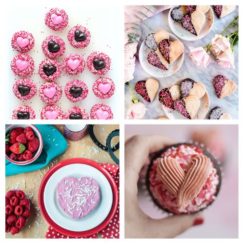 40 Cute Valentine's Day Heart Treats- Indulge your sweet tooth with our collection of adorable heart-shaped Valentine's foods! From decadent chocolates to delightful pastries, these treats are sure to add a touch of love to your celebrations. Explore the sweetness of Valentine's Day with these cute and irresistible delights. | #ValentinesDay #Desserts #HeartShapedTreats #recipes #ACultivatedNest