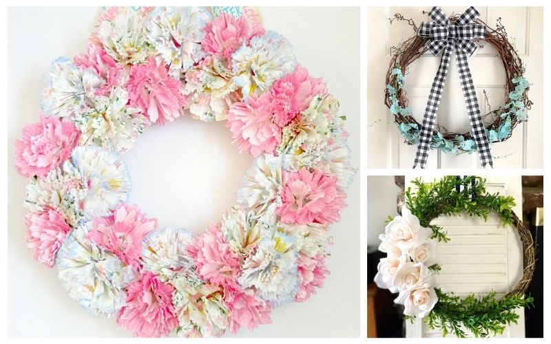 20 Beautiful Dollar Store DIY Spring Wreaths