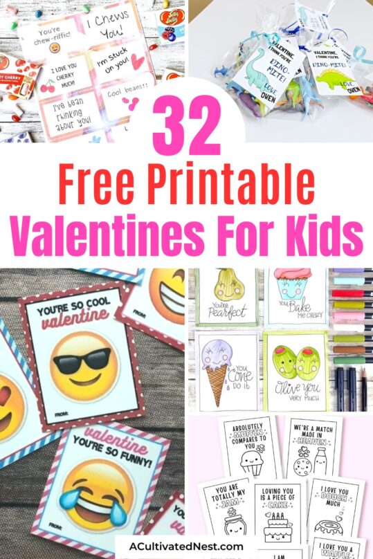 32 Free Printable Valentine's Day Cards- A Cultivated Nest