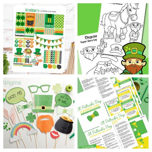 40 Fun Free St. Patrick's Day Printables- Get into the St. Patty's Day spirit with these festive and free St. Patrick's Day printables! From photo booth printables to coloring pages, there's something fun for everyone! | #freePrintables #StPatricksDay #StPattysDay #activitiesForKids #ACultivatedNest