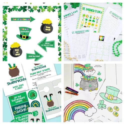 40 Fun Free Printables for St. Patrick's Day- Get into the St. Patty's Day spirit with these festive and free St. Patrick's Day printables! From photo booth printables to coloring pages, there's something fun for everyone! | #freePrintables #StPatricksDay #StPattysDay #activitiesForKids #ACultivatedNest