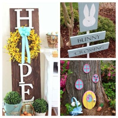 12 Gorgeous Outdoor Easter Decoration DIYs