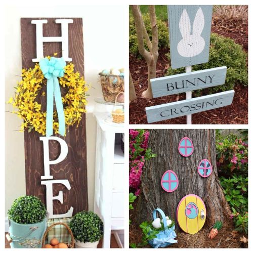  12 Gorgeous Outdoor Easter Decoration DIYs- Discover breathtaking outdoor DIY Easter decorations to elevate your porch and yard this spring! These easy-to-make crafts are perfect for adding a touch of joy and color to your garden or porch. | #EasterDecor #DIYCrafts #OutdoorDecoration #Easter #ACultivatedNest 