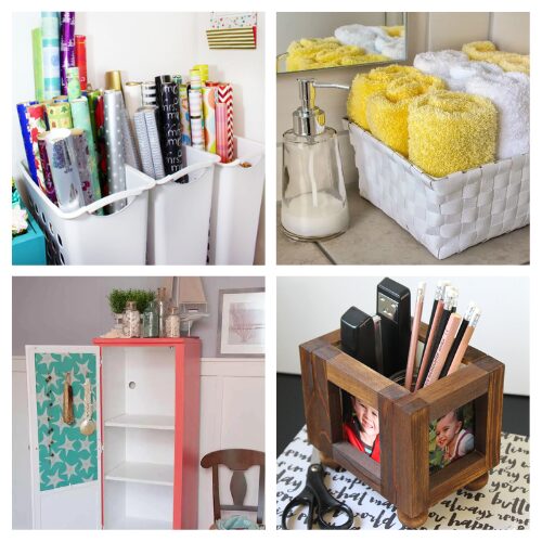16 Clever Repurposed Organization DIYs- Transform clutter into chic organization with these clever upcycled organization solutions! From repurposed crates to inventive storage hacks, discover budget-friendly ways to declutter your space. | #UpcycledOrganization #DIYStorageIdeas #HomeOrganization #organizingTips #ACultivatedNest