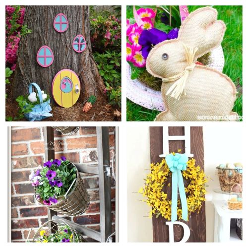 12 Gorgeous Outdoor DIY Easter Decoration Ideas- Discover breathtaking outdoor DIY Easter decorations to elevate your porch and yard this spring! These easy-to-make crafts are perfect for adding a touch of joy and color to your garden or porch. | #EasterDecor #DIYCrafts #OutdoorDecoration #Easter #ACultivatedNest
