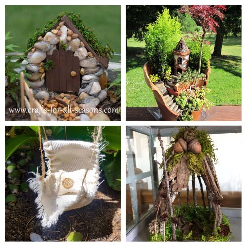 16 Cute Fairy Garden Miniature Item Crafts- Bring a sprinkle of magic to your garden with these adorable DIY fairy garden ideas! Learn how to create miniature chairs, whimsical ladders, and enchanting doors on a budget. Perfect for garden lovers looking to add a touch of fantasy! | #fairyGarden #DIY #crafts #miniatures #ACultivatedNest