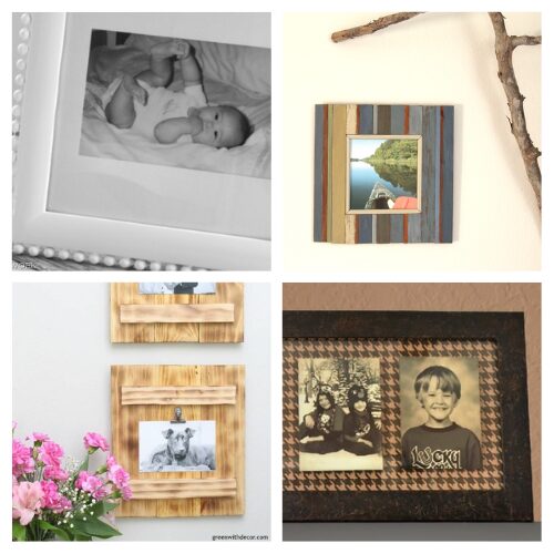 16 Beautiful Homemade Picture Frame DIYs- Give your favorite memories the spotlight they deserve! Discover beautiful DIY picture frame crafts that will make your photos pop and perfectly match your home’s unique style. From rustic textures to modern finishes, these creative projects turn basic frames into stunning pieces of custom decor. | #PictureFrameDIY #HomeDecorIdeas #DIYHomeProjects #CraftyDecor #ACultivatedNest