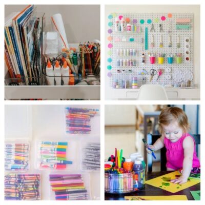 12 Creative Kids Art Supply Organization Solutions - A Cultivated Nest