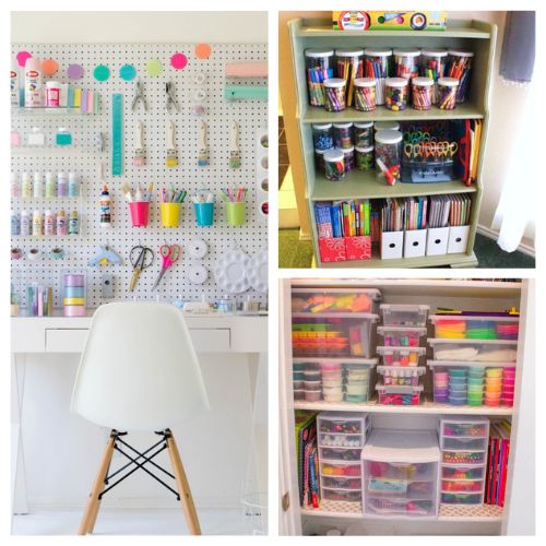 12 Creative Kids Art Supply Organization Solutions- Say goodbye to messy art spaces! Dive into inventive solutions for organizing your kids' art supplies. From clever storage hacks to adorable DIY projects, these ideas are sure to inspire creativity while keeping chaos at bay. Get your art corner in tip-top shape! | #organizingTips #organizationForKids #craftOrganization #homeOrganization #ACultivatedNest