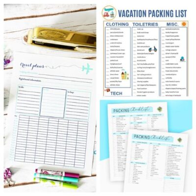 16 Free Printable Vacation Planners