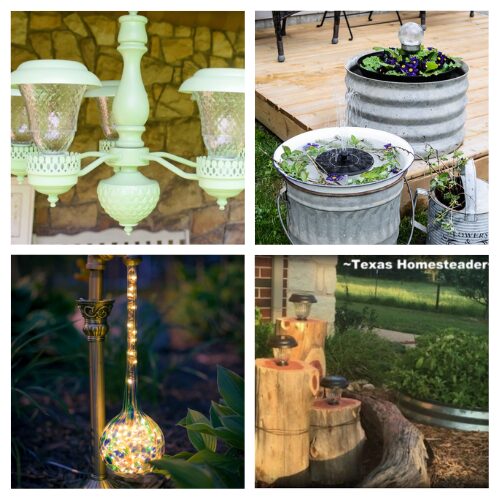 16 Creative DIY Solar Light Projects for Your Yard- Brighten up your yard with these creative solar light DIY projects! From garden paths to cozy outdoor spaces, discover easy and budget-friendly ways to add ambiance and charm to your outdoor living areas. | garden lighting, yard lighting, #DIY #outdoorLighting #solarLighting #outdoorDecor #ACultivatedNest