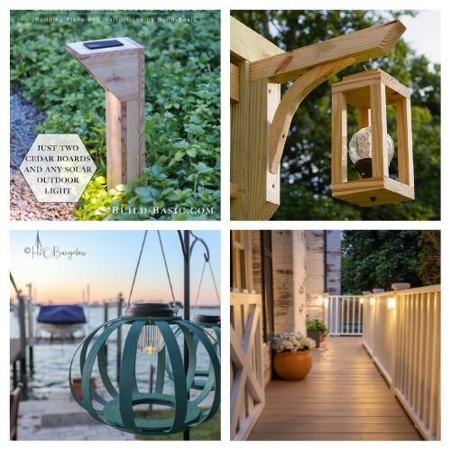 16 Creative Solar Light DIY Projects for Your Yard- Brighten up your yard with these creative solar light DIY projects! From garden paths to cozy outdoor spaces, discover easy and budget-friendly ways to add ambiance and charm to your outdoor living areas. | garden lighting, yard lighting, #DIY #outdoorLighting #solarLighting #outdoorDecor #ACultivatedNest