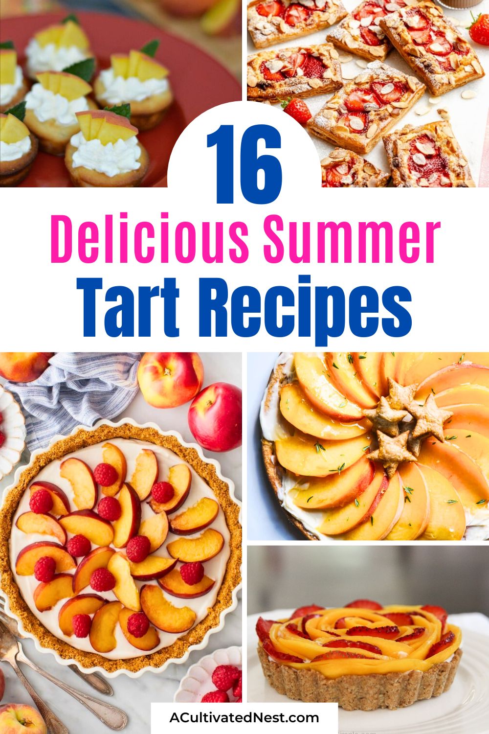 16 Delicious Summer Tart Recipes- Treat yourself to the best of summer with these mouth-watering summer tart recipes! Featuring fresh fruits and luscious fillings, these tarts are easy to make and even easier to enjoy. Ideal for picnics, parties, or a cozy day at home. | #SummerTarts #DeliciousDesserts #EasyRecipes #dessertRecipes #ACultivatedNest