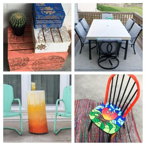 16 Easy DIY Outdoor Furniture Projects for Summer- Transform your backyard into an outdoor oasis this summer with these easy DIY outdoor furniture projects! From pallet couches to colorful chair makeovers, you'll find a variety of ideas to upgrade your patio or garden. Perfect for summer weekends! | #DIY #OutdoorFurniture #SummerProjects #diyProjects #ACultivatedNest