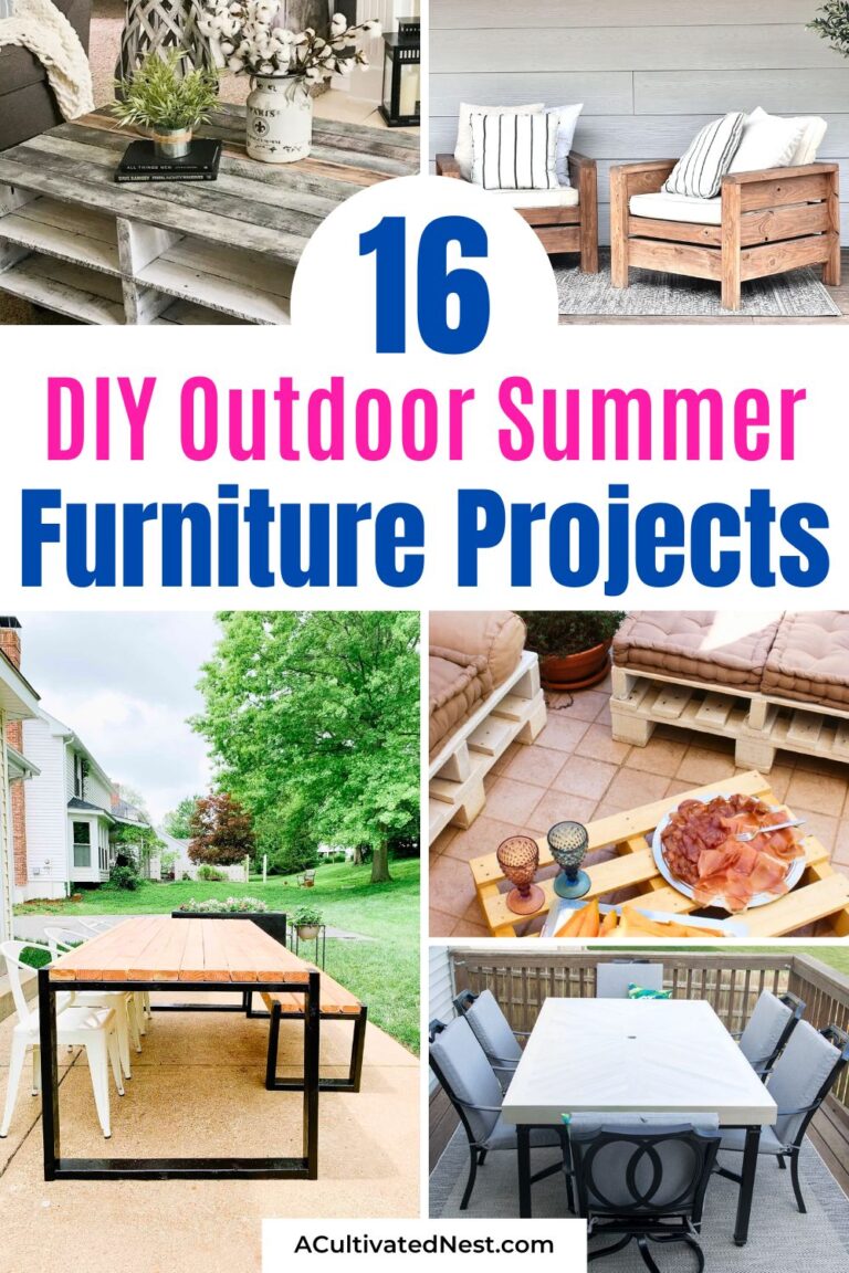 16 DIY Outdoor Furniture Projects for Summer- A Cultivated Nest