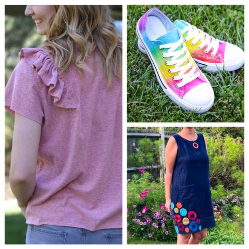 16 Clever Ideas for Upcycling Summer Clothing- Give your summer wardrobe a new life with these clever summer clothing upcycling ideas! Turn old clothes into stylish new outfits, or transform them into unique items like rugs and accessories! | #Upcycling #DIYFashion #sewing #DIY #ACultivatedNest