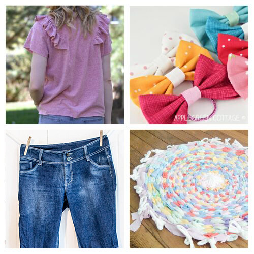 16 Clever Ideas for Upcycling Summer Clothing- Give your summer wardrobe a new life with these clever summer clothing upcycling ideas! Turn old clothes into stylish new outfits, or transform them into unique items like rugs and accessories! | #Upcycling #DIYFashion #sewing #DIY #ACultivatedNest