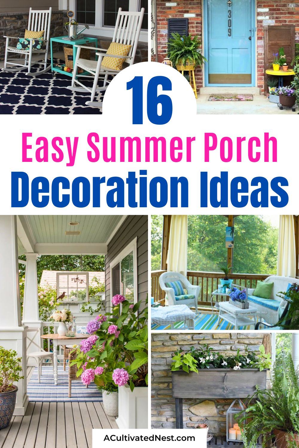 16 Inexpensive Summer Porch Decor Ideas