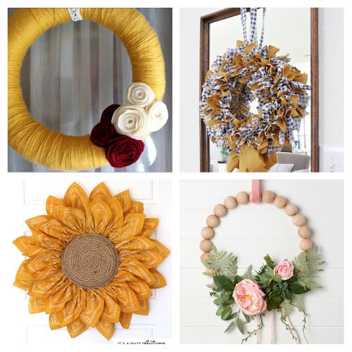 20 Beautiful Late Summer Homemade Wreaths- Elevate your home décor with these stunning late summer DIY wreaths! From rustic charm to modern elegance, find the perfect wreath to adorn your door as the seasons change. | summer decor, fall wreath, summer wreath, #DIY #diyWreaths #crafting #fallDecor #ACultivatedNest