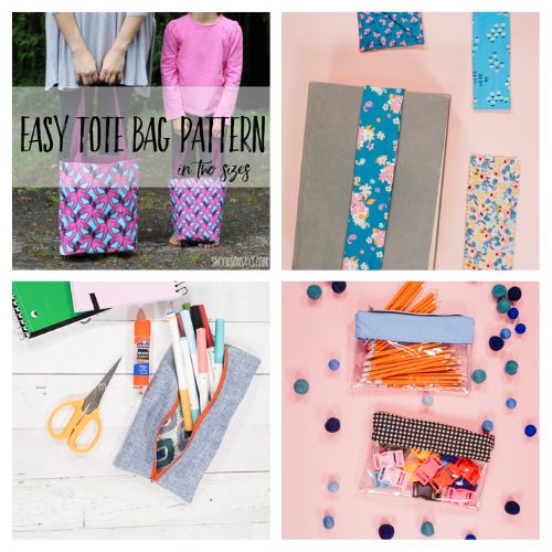 16 Handy Sewing DIY Projects for School- Get ready for the school year with these easy and practical back-to-school sewing projects! From pencil cases to tote bags, these DIYs are perfect for both beginners and seasoned sewers. Start crafting today and make back-to-school extra special! | #sewing #sewingProject #backToSchool #DIY #ACultivatedNest